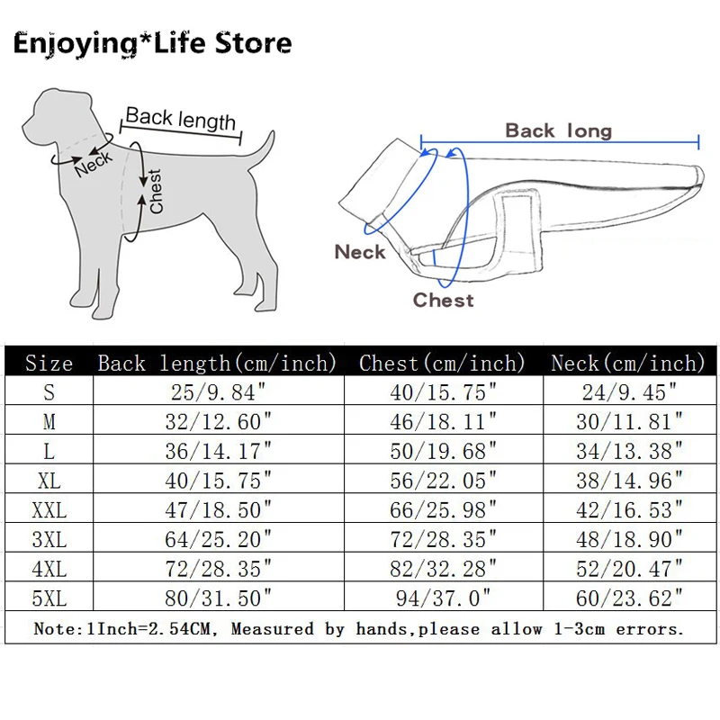 

Waterproof Winter Pet Dog Jacket Coat Warm Reflective Dog Clothes for Small Medium Large Dogs Chihuahua Pug Clothing Apparel