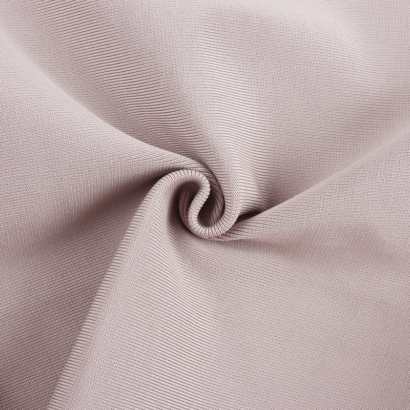 Женское облегающее платье миди Ocstrade бежевое из вискозы с бахромой без бретелек