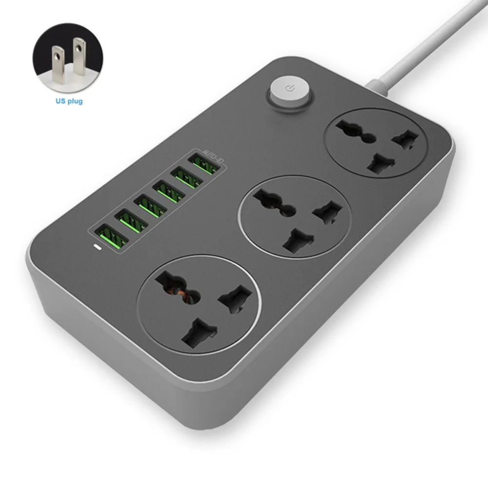 

Зарядное устройство US UK EU с USB-портами, умные сетевые ленты, 10 А, универсальный удлинитель для дома