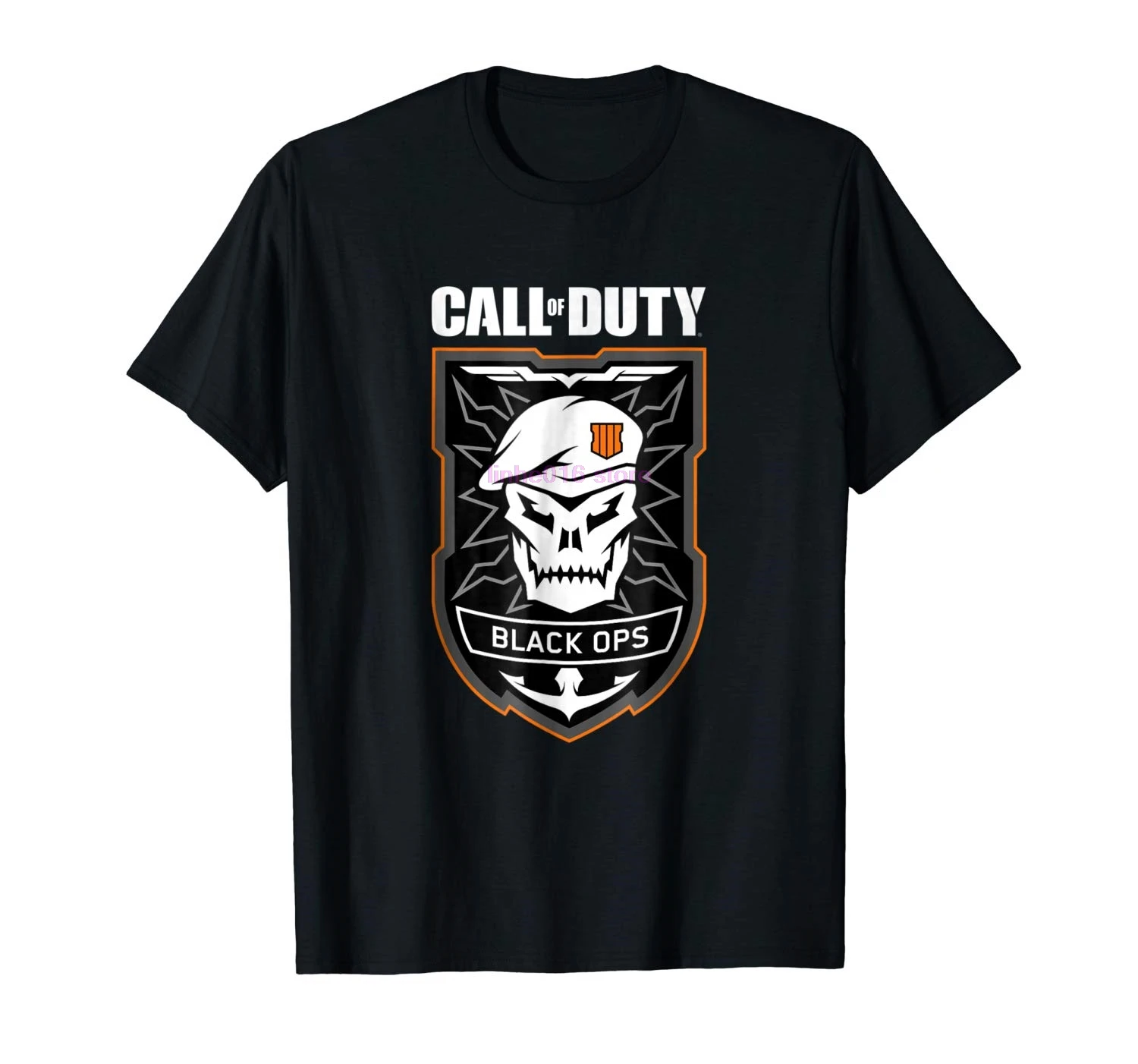 GILDAN брендовая мужская рубашка Call of Duty черная футболка с 4 значками|Мужские