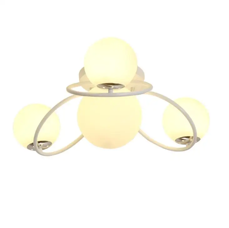 Скандинавский Железный потолочный светильник современный простой для спальни 4