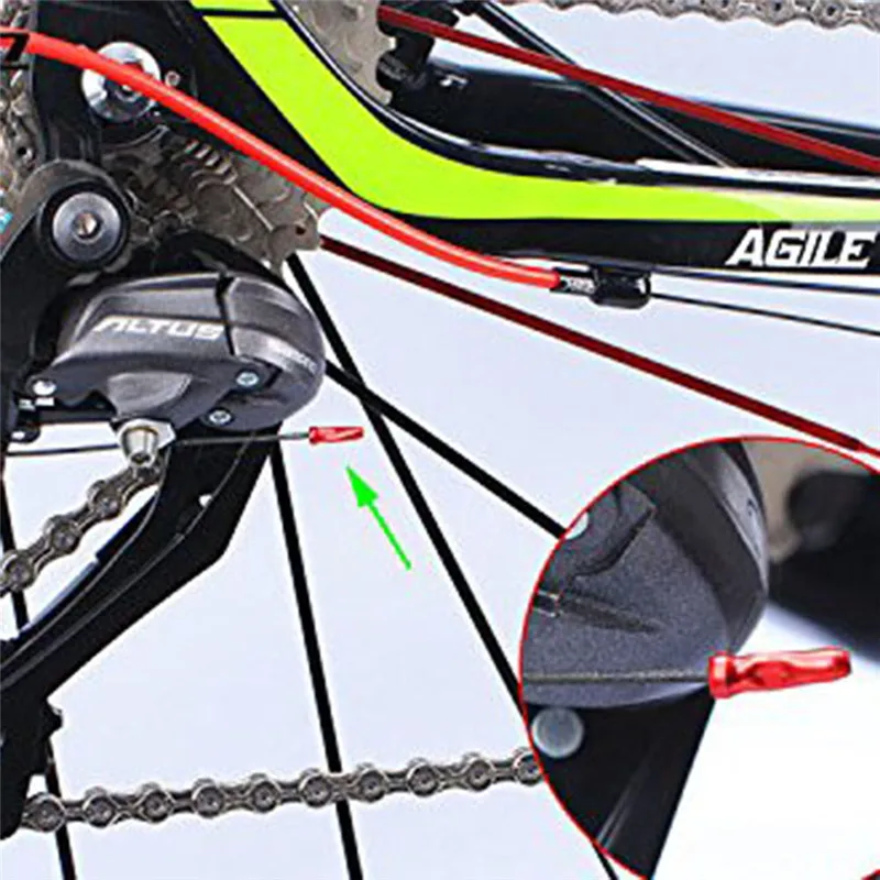 10 Pcs Bersepeda Rem Gear Kabel Ferrule Topi Ujung Kabel Sepeda Kawat Dalam Paduan Rambut Keriting Penutup Puting Aksesoris Sepeda 4 warna