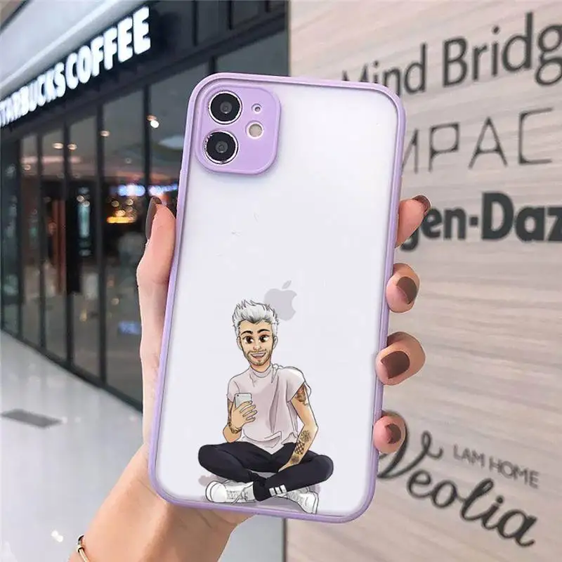 

Zayn malik one direction Phone Cases matte transparent For iphone 7 8 11 12 plus mini x xs xr pro max cover