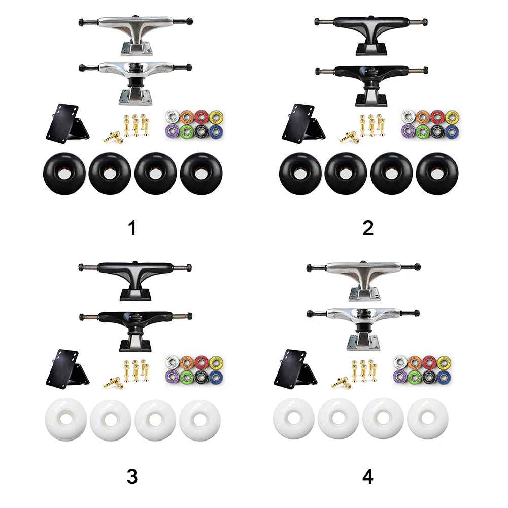 

32pcs Practical Bearings Durable Skateboard Accessories Set Longboard Repair Spacers Replacement Parts Wheels Screws Hardware