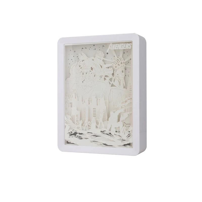 Рождественский и новогодний подарок Ночной светильник с 3D резьбой по бумаге