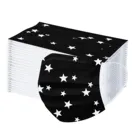 10-100 шт. одноразовая черная пятисторонняя Маска для лица с принтом звезд пылезащитные ветрозащитные шапки для рта Нетканая одноразовая Маска для лица Маска