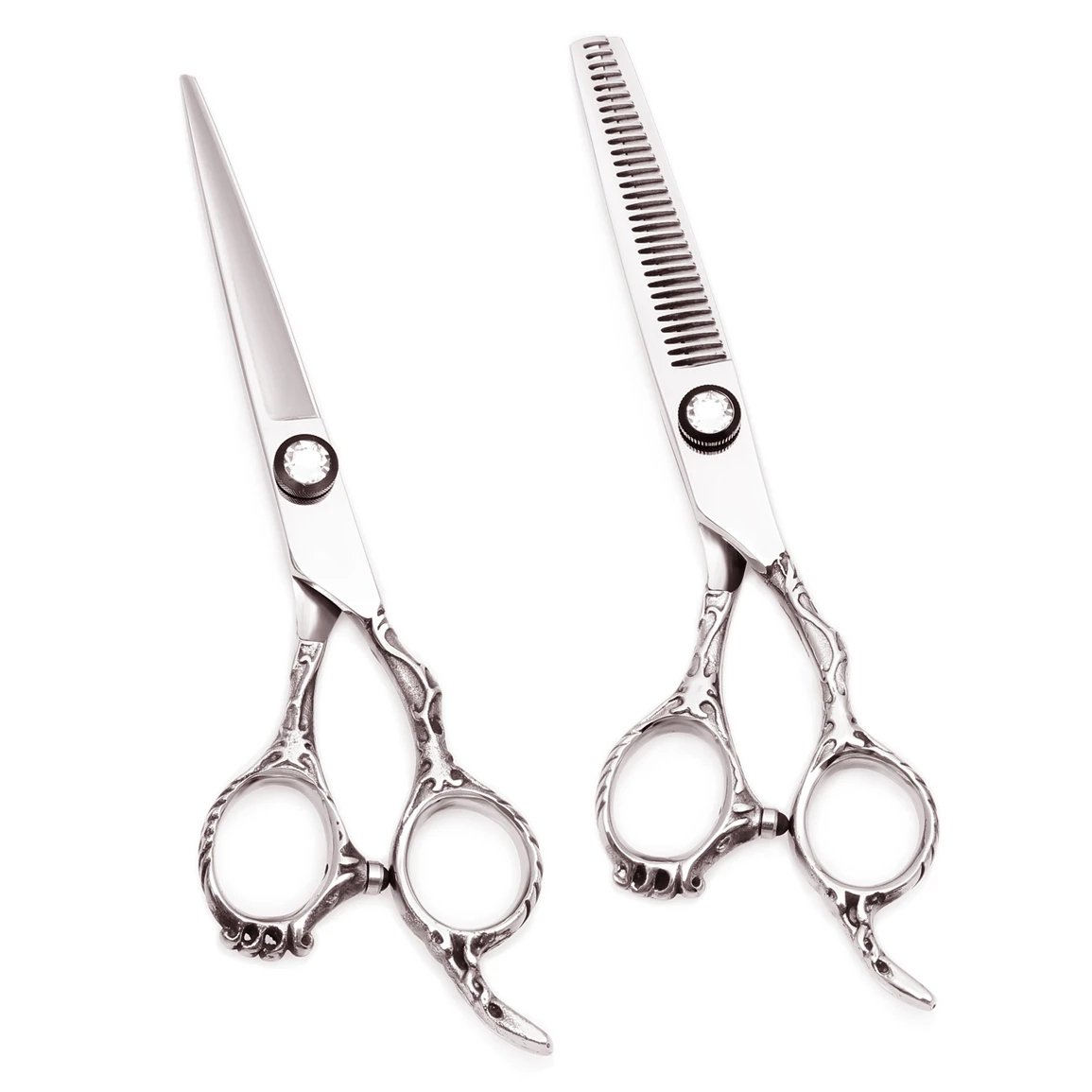 Парикмахерские ножницы 6 0 дюйма японские 440C для стрижки волос филировочные