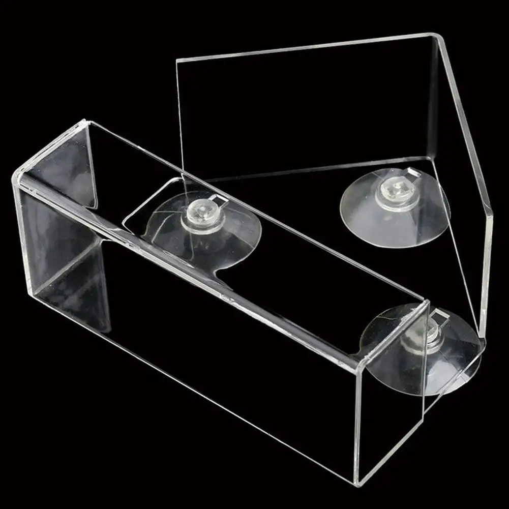 

Clear House Window Bird Feeder Practical Creative Transparent Feeding Suction With Garden Birdhouse Acrylic Outdoor O6A1