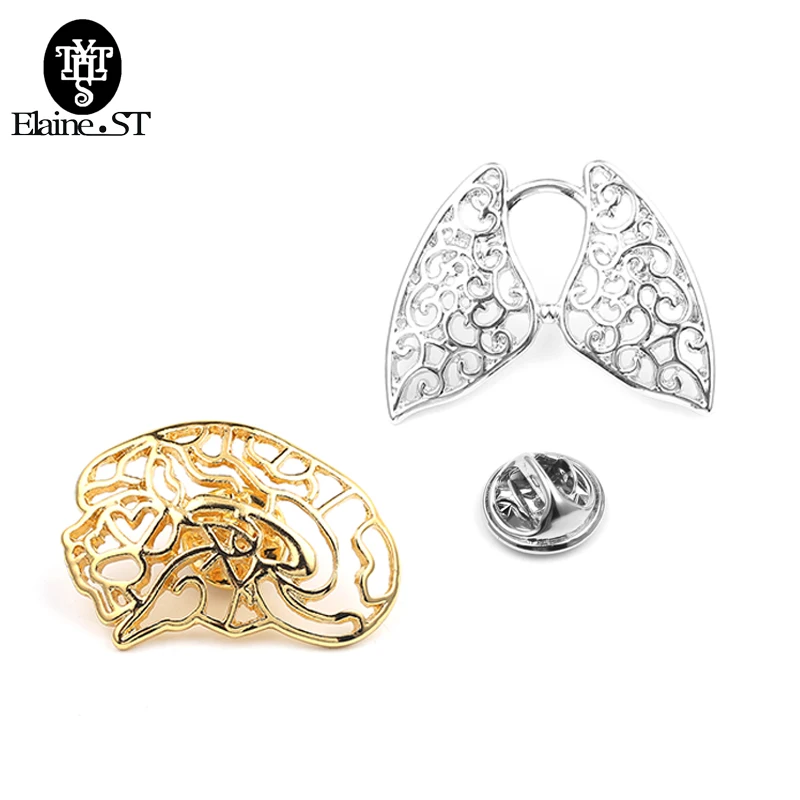 Модные сапоги в панковском стиле человеческого тела Брошь Личность головного