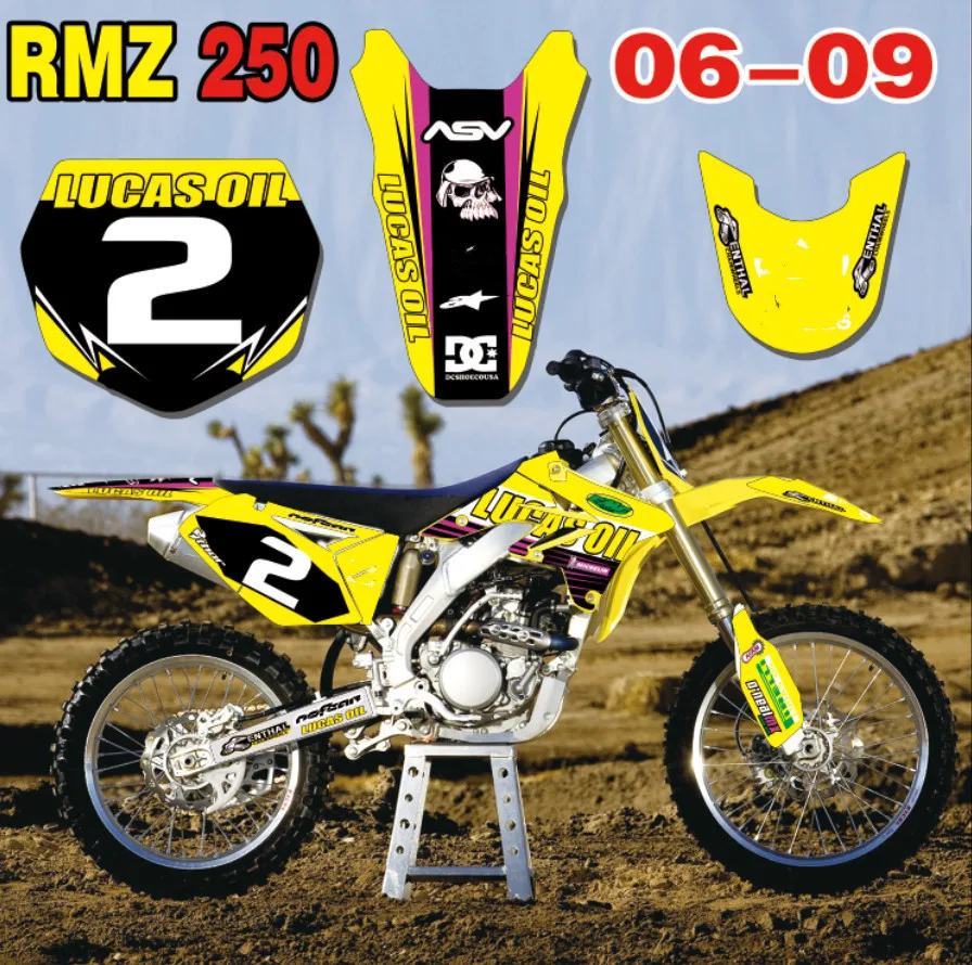 Новые стили по индивидуальному заказу Графика & Фоны стикеры мотокросса Наборы