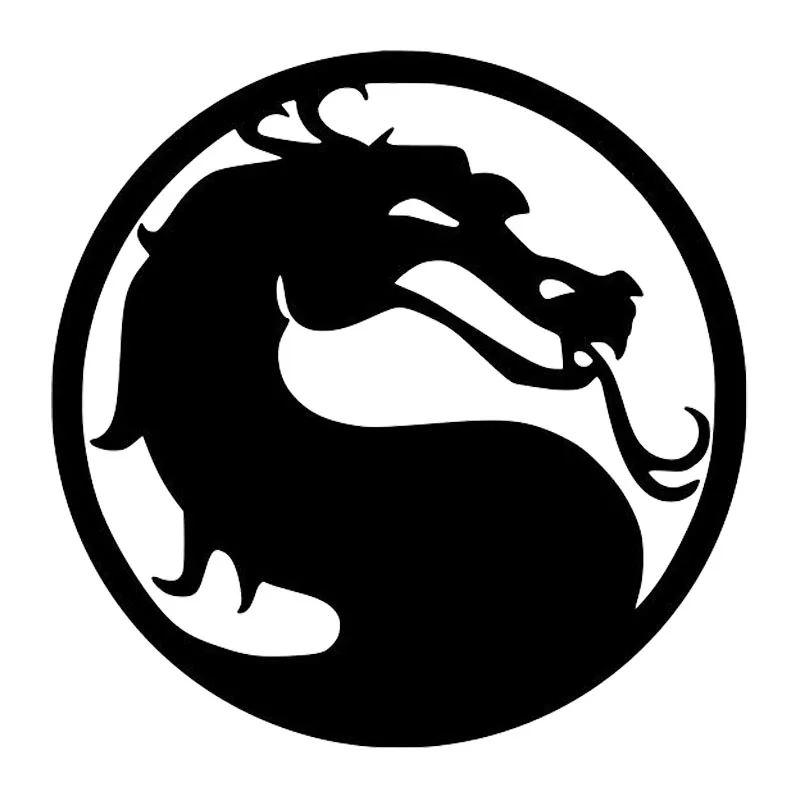 

Creative Car Sticker Creative Vinyl Car Body Decal Chinese Traditional Dragon Waterproof Car Sticker Black/Silver 15*15CM