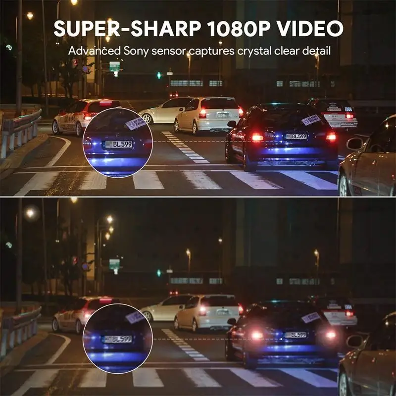 Автомобильный видеорегистратор ADAS разрешение 1080P HD с функцией ночного видения