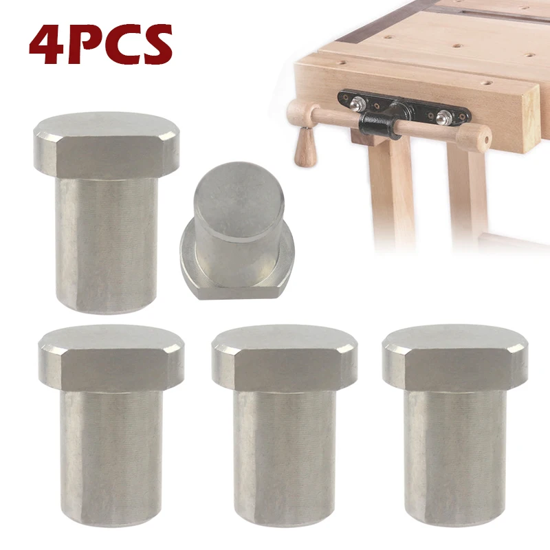

4Pcs Workbench Stoppers, Stainless Steel Limit Tenon Blocks, Fixed Woodworking Table Accessories