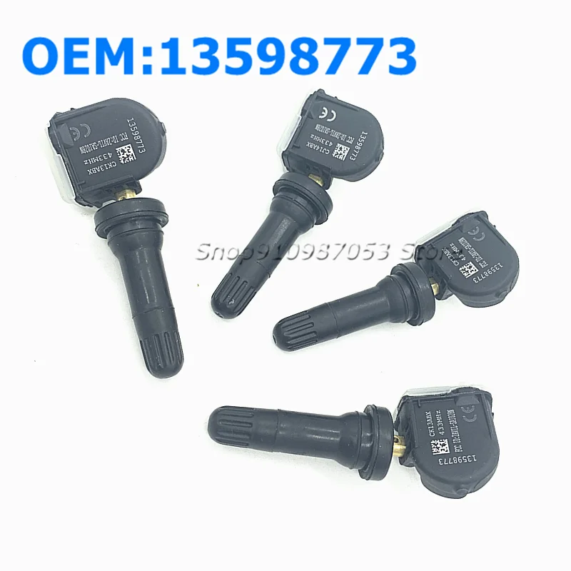 Новинка 4 шт./лот 13598773 TPMS датчик давления в шинах 433 МГц для Cadillac CT6 XT5 SRX Chevrolet Malibu Opel
