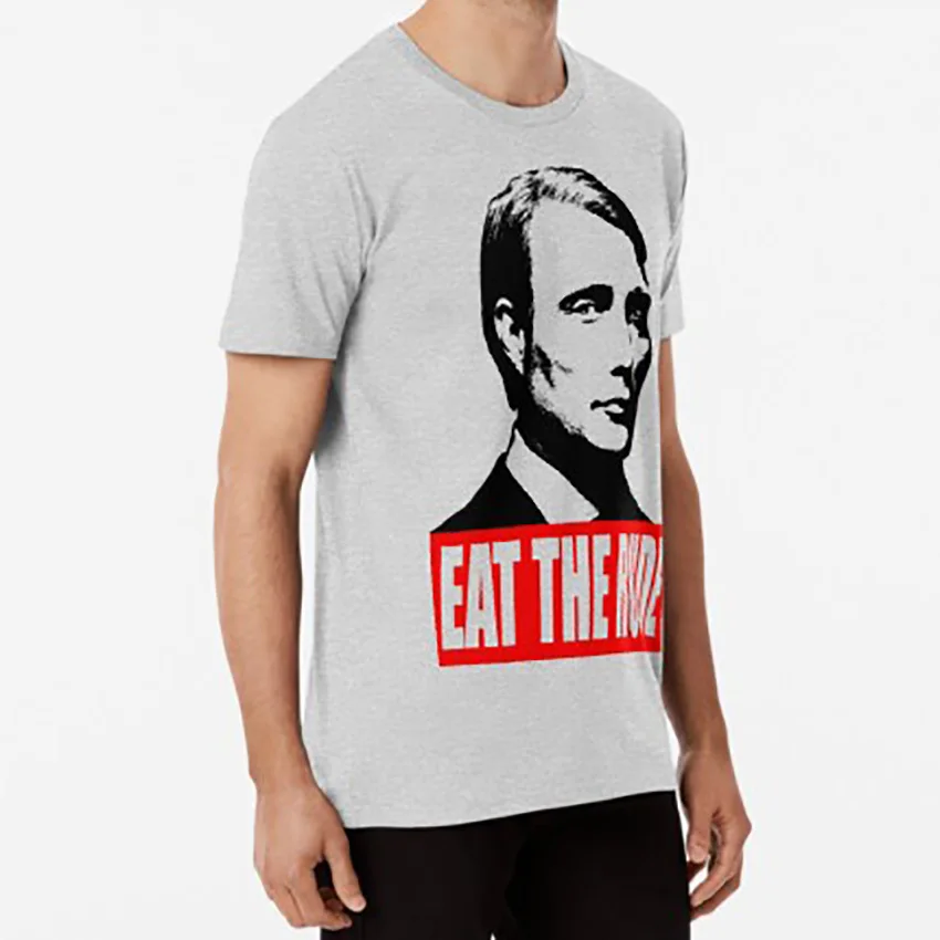 EAT THE RUDE Hannibal футболка hannibal lecter nbc hannigram mads mikkelsen hugh dancy hannibal|Мужские футболки| |