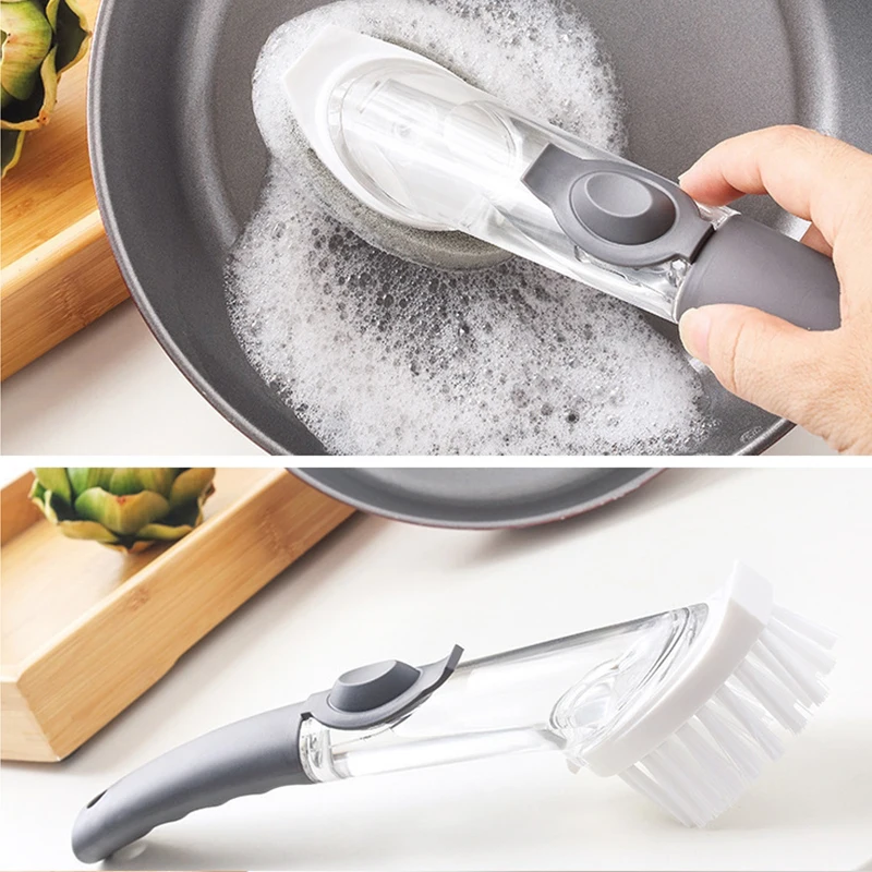 Автоматические жидкостные моющие щетки для посуды Кухонные гаджеты Чистящая