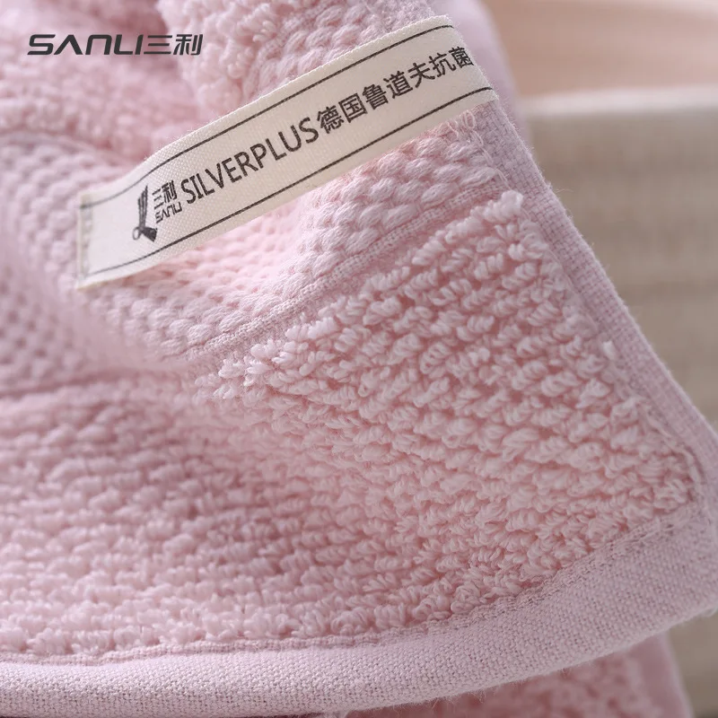 [Новинка] полотенце Sanli антибактериальное для волос 100 г Хлопковое простое лица