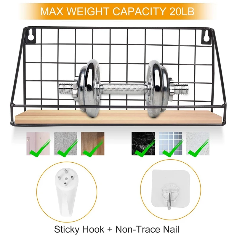 Стеллаж настенный с 2 полками стеллажи деревянные настенные проволокой в