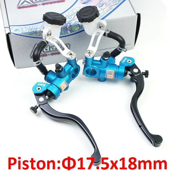blue 17.5mm Adelin PX1 поршень 14 16 17,5 19 мм Радиальные мотоциклетный главный цилиндр тормозной муфты рычаг 7/" 22 мм для yamaha mt03 ниндзя 1000 R6 - Цвет: blue 17.5mm