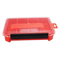 bait box multicolor double sided plastic single layer fishing tackle box bag for angling fishing tackle box