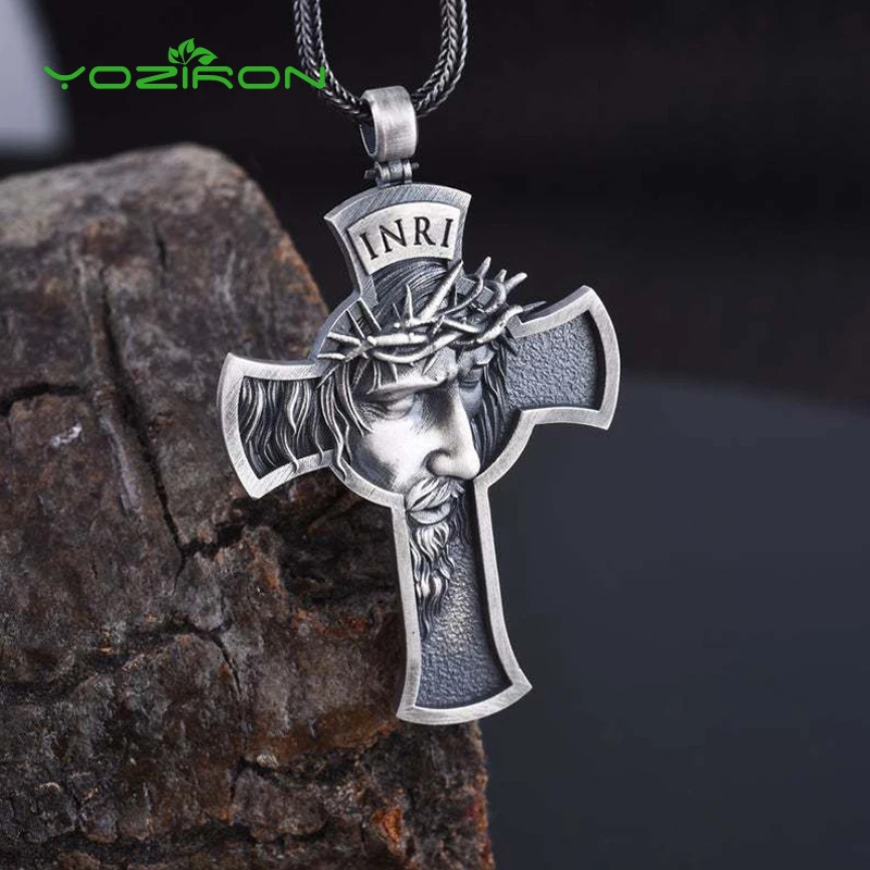 Новинка 2019 Корона из шипов ожерелье с крестом Иисуса подвеска в европейском и