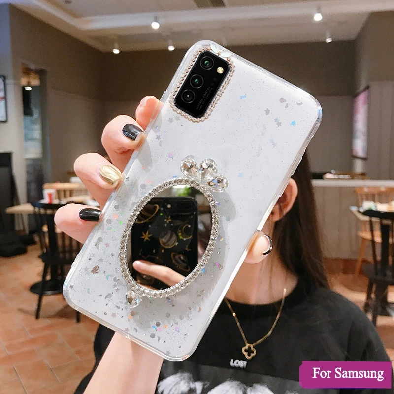 Glitter Diamond Case for Samsung A51 A71 A70 A50 A81 A91 A20 A30 A10 A80 S20 Ultra S10 S9 S8 Note 10 9 8 Plus Lite Silicone Case