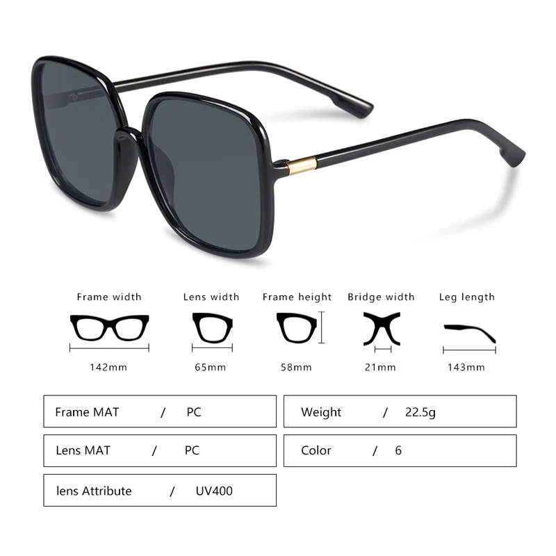 

2021 new anti-blue light square glasses women's fashion gradient color computer glasses UV protective glasses