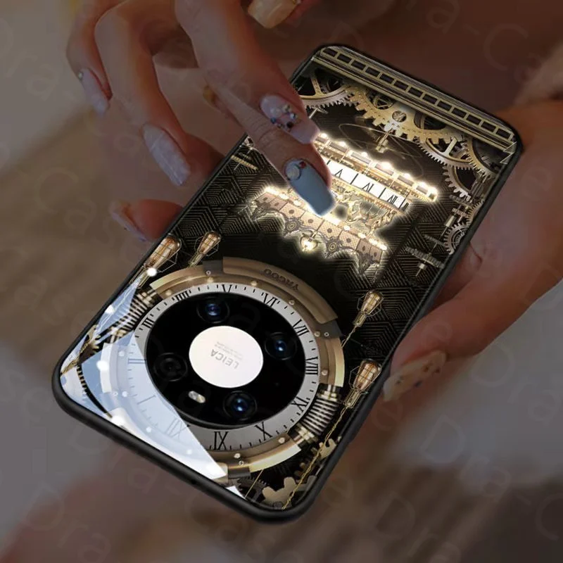 Блестящий телефонный чехол с часами для Huawei Mate 20 30 pro 40 Pro Plus | Мобильные телефоны и