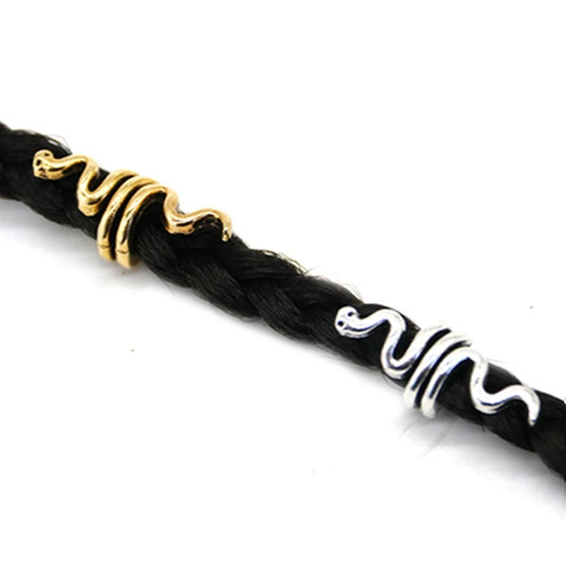 10 шт. винтовой Подвески бусины для косы Бороды Волос ювелирные изделия в