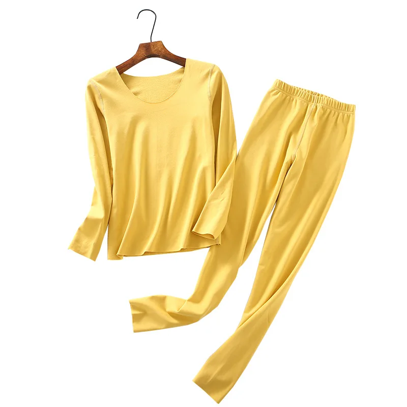 

Комплект термобелья для женщин, зимнее длинное трикотажное белье, яркие зимние