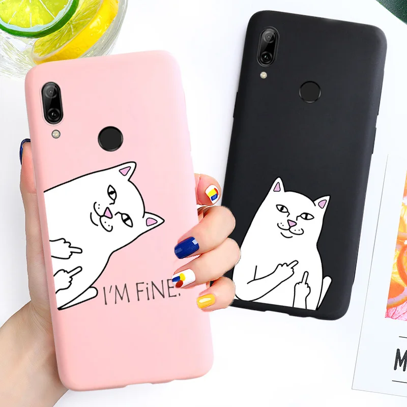 Для Huawei P8 P9 P10 P20 Lite Plus P30 Pro 2017 P Smart 2019 чехол с забавным котом мягкий для Mate 8 9 10 20 X |