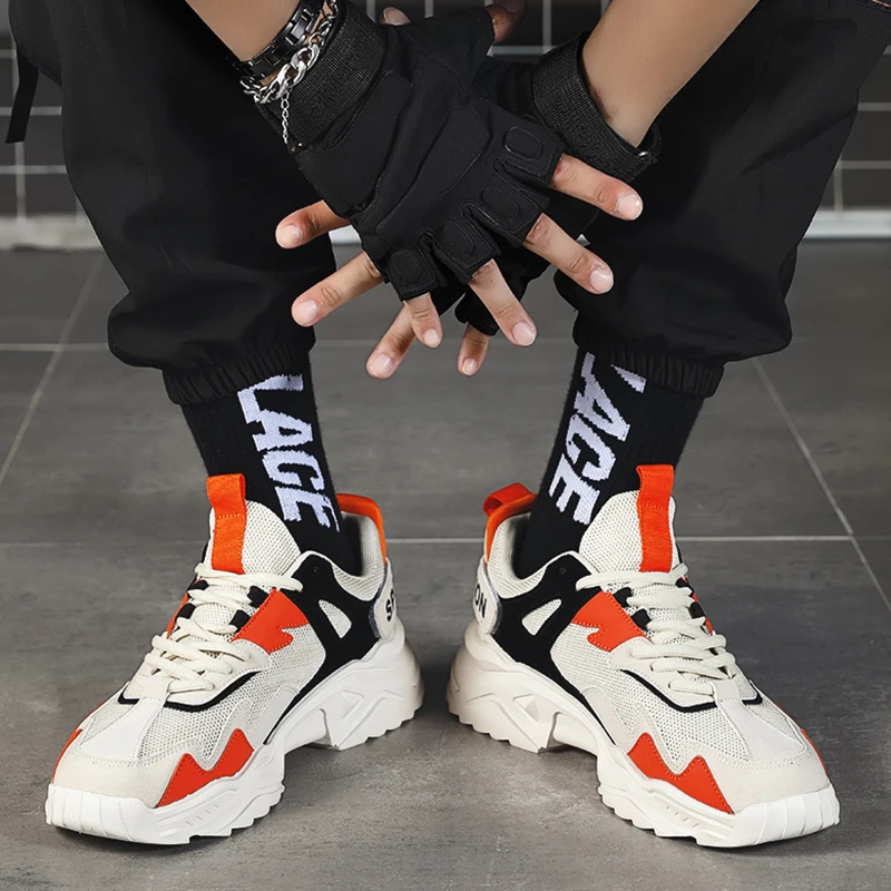 

Men Sneakers Outdoor Jogging Sport Shoes Mesh Fashion Breathable Flats Tourism Casual Training Running Tennis Shoes Zapatillas