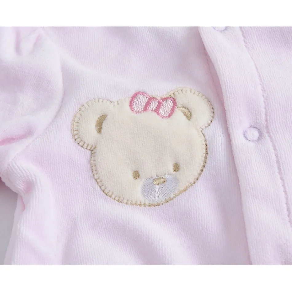 Одежда для новорожденных синий розовый комбинезон с длинными рукавами одежда