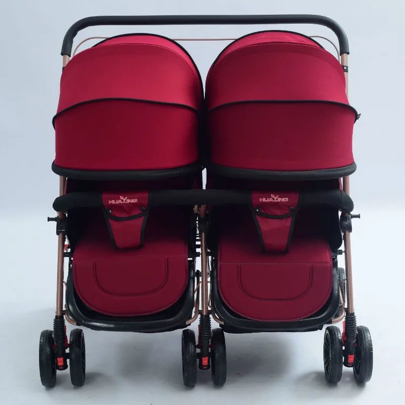 ON SALE! Twin Baby Stroller Lightweight Folding Cart Children Trolley Double Stroller Pram Travel Systems