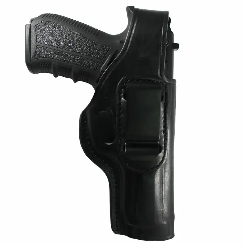 Stoeger Cougar 8000 Real Cowskin Handmade Belt Thumb Concealed Carry IWB / OWB Break Pistol, Gun Holster Pouch