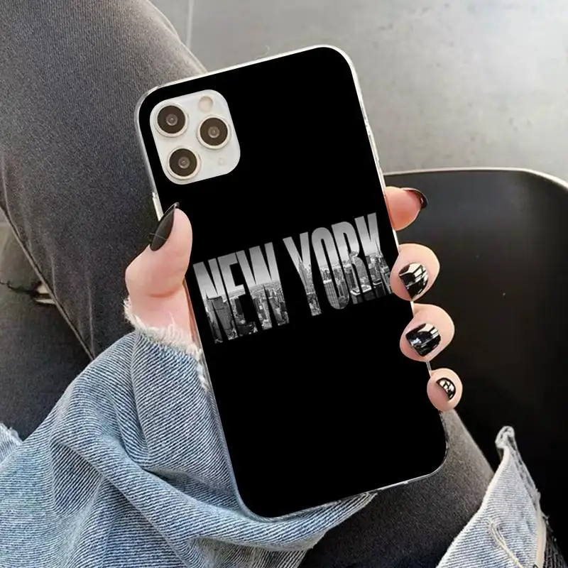 YNDFCNB NYC NEW YORK city Phone Case for iphone 13 11 12 pro XS MAX 8 7 6 6S Plus X 5S SE 2020 XR case