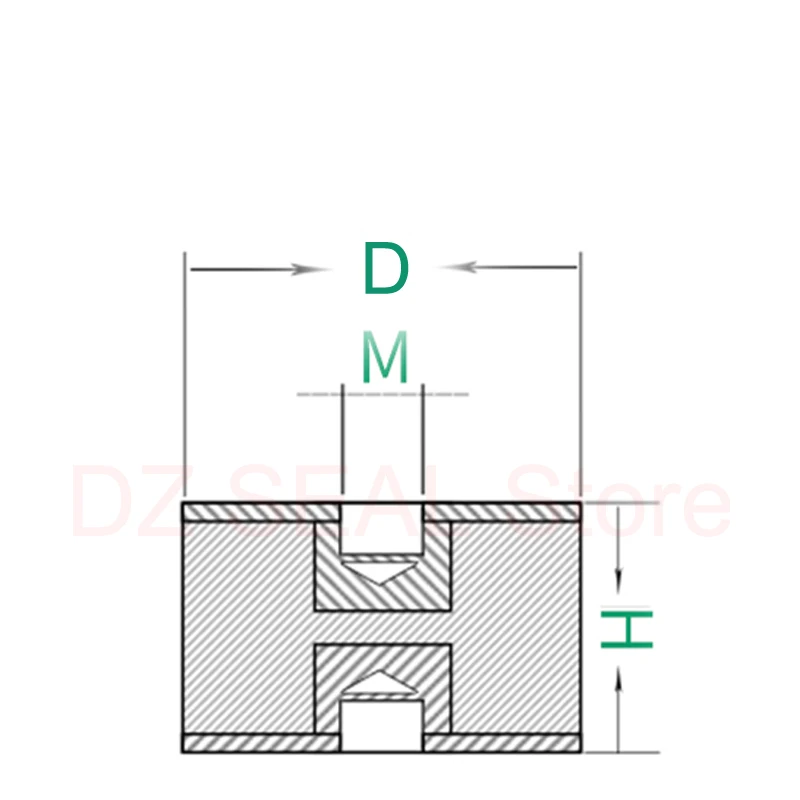 Противовибрационный резиновый амортизатор типа DD 4 шт. амортизационная накладка