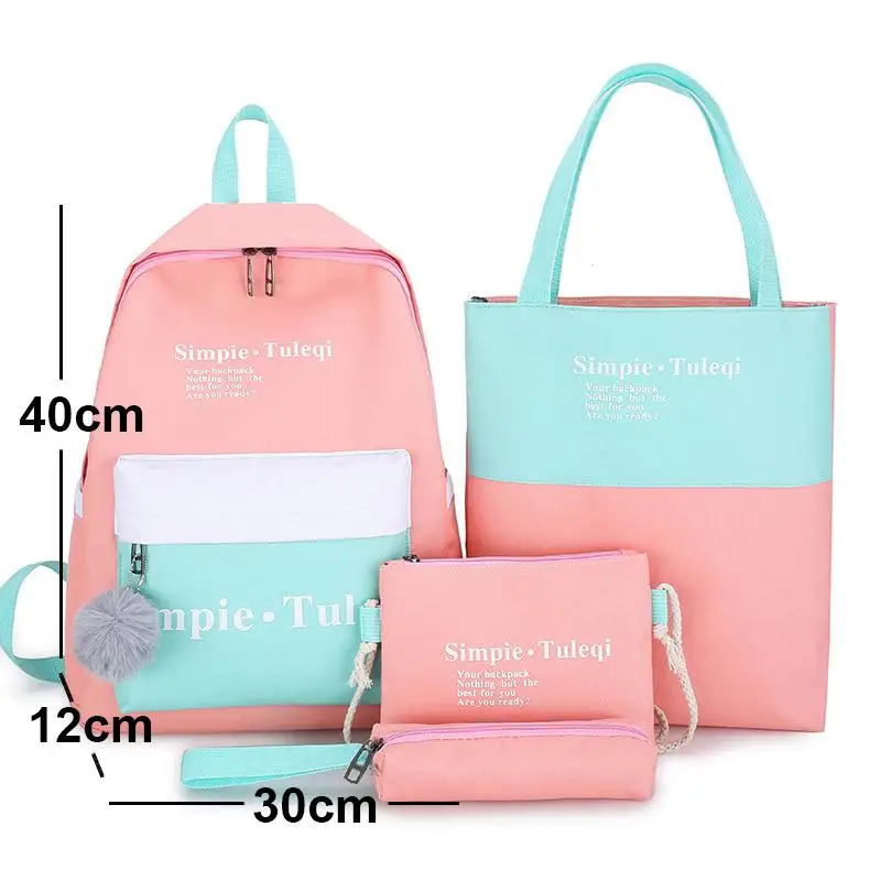 

Girls School Bag Female Backpack Fashion Campus School Students Backpack Women Bags Lightweight Big Backpack Canvas Knapsack