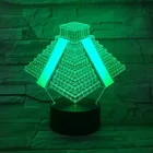 Светодиодный ночсветильник-проектор, Пирамида майя 3D, настольная лампа, прикроватный светильник Ник, декор для комнаты, атмосферы, подарок для детей, управление смартфоном