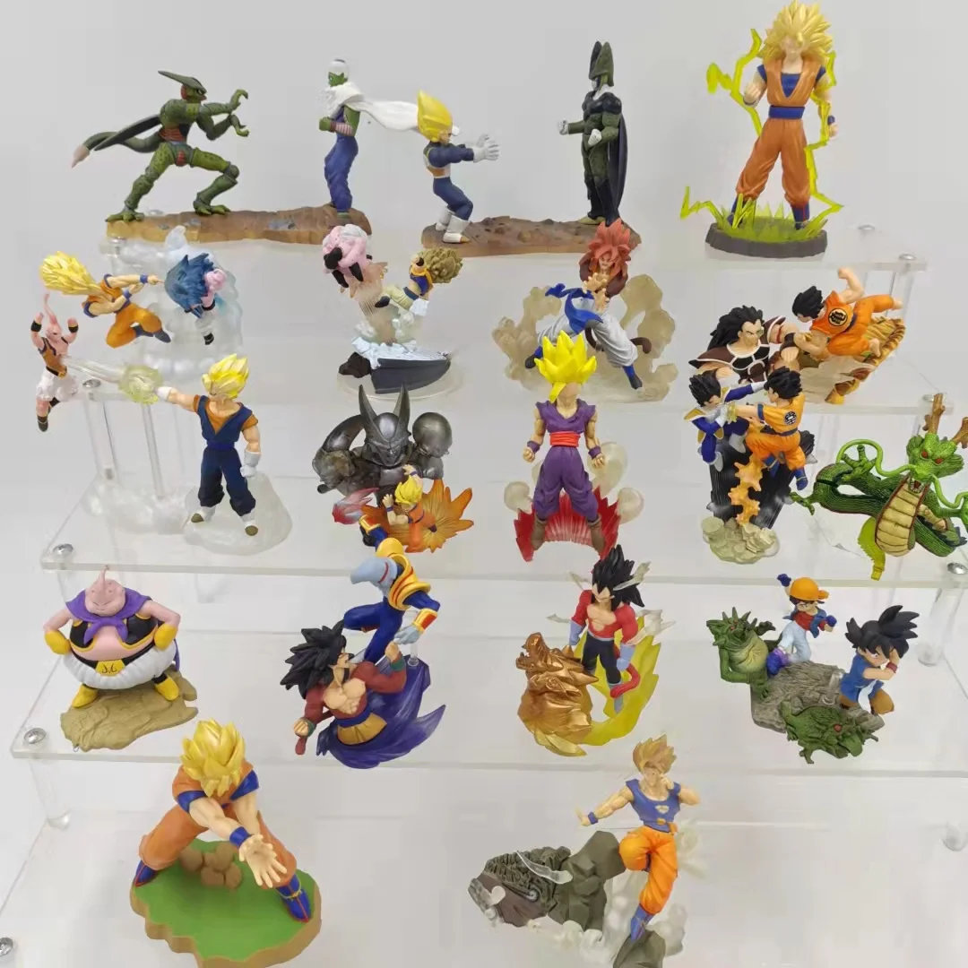 

Bandai Genuine MH Dragon Ball LOGBOX HG SUN Goku Majinbuu Piccolo Trunks Frieza Cell Figure Model Old Product Scenes Gacha