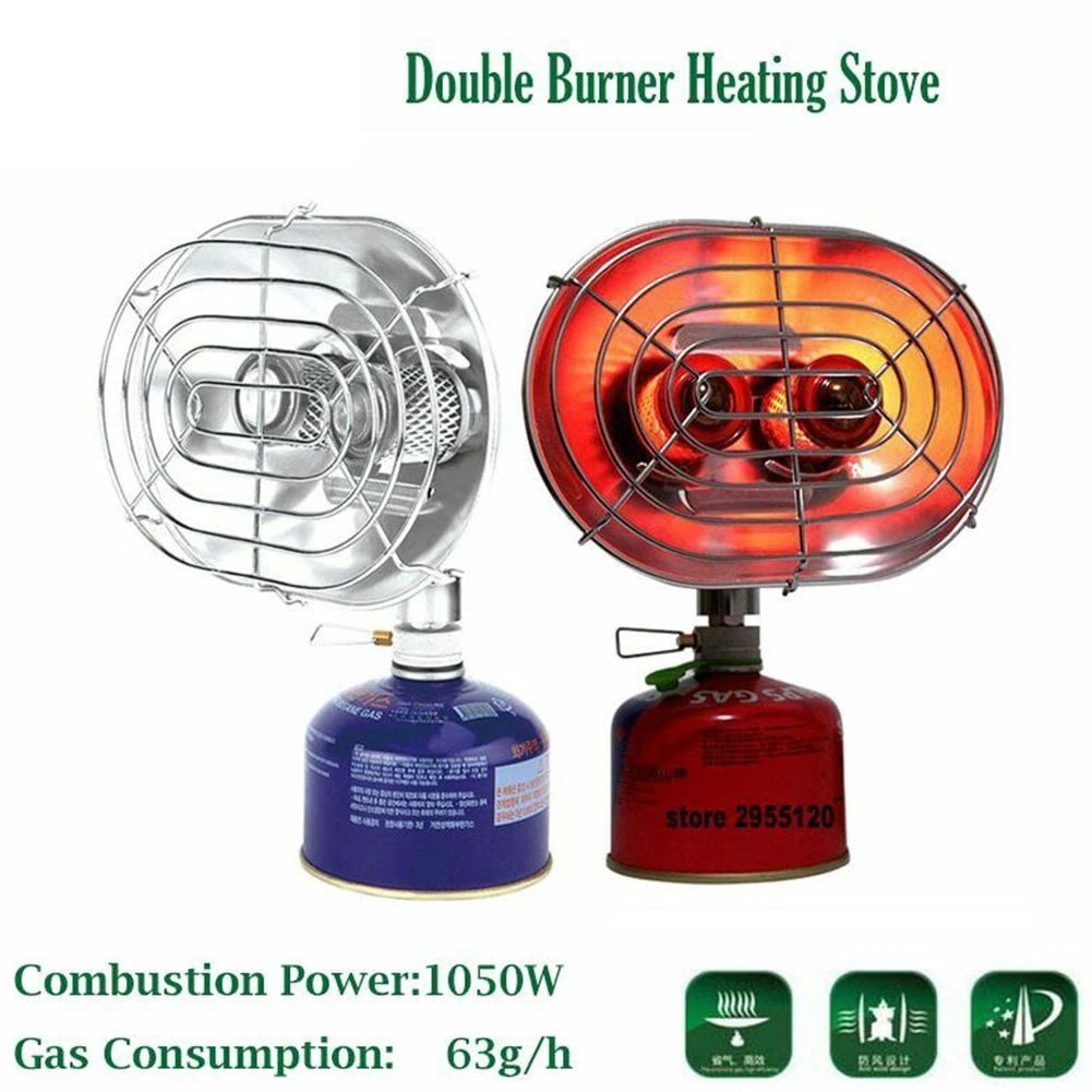 Походная двойная головка теплая газовая инфракрасная нагревательная плита из