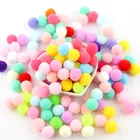 Pompoms 8mm 10mm 15mm 20mm 25mm 30mm Multicolor Soft Fluffy Pompon Ball Handmade Pompones for Kids Toys DIY Craft Supplies