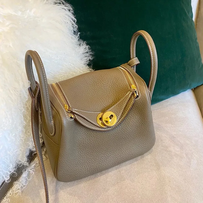 Preço Novo Lindi Saco Mini Travesseiro Primeira Camada De Couro Bolsa Feminina Ombro Crossbody Pequena Bolsa Médica