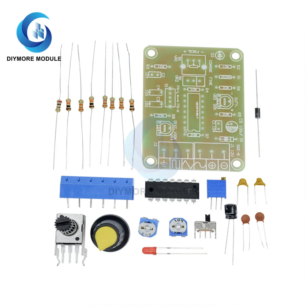ICL8038 функциональный генератор сигналов DIY Набор синусоидальных прямоугольных