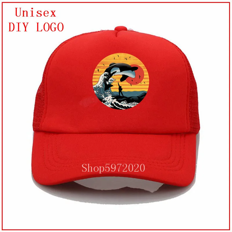 Козырёк от солнца в виде прекрасного Кита убийцы Кепка тракер для мужчин