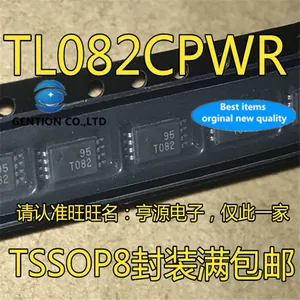 10Pcs TL082 TL082CPWR Silkscreen T082 TSSOP8 Linear operational amplifier chip in stock 100% new and original