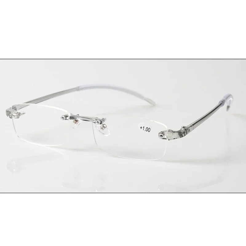Gray TR90 Reading Glasses Unisex RImless Presbyopic +0.5+0.75 +1 +1.25 +1.5 +1.75 +2 +2.25 +2.5 +2.75 +3.25 +3.5 +3.75+4 | Аксессуары