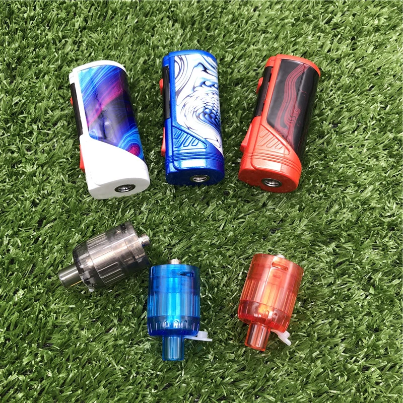 

New arrive 100w vape kit 80w box mod 2200mah battery 0.3ohm 2.5ml tank Large smoke adjustable e-cigarette pod vapor pen
