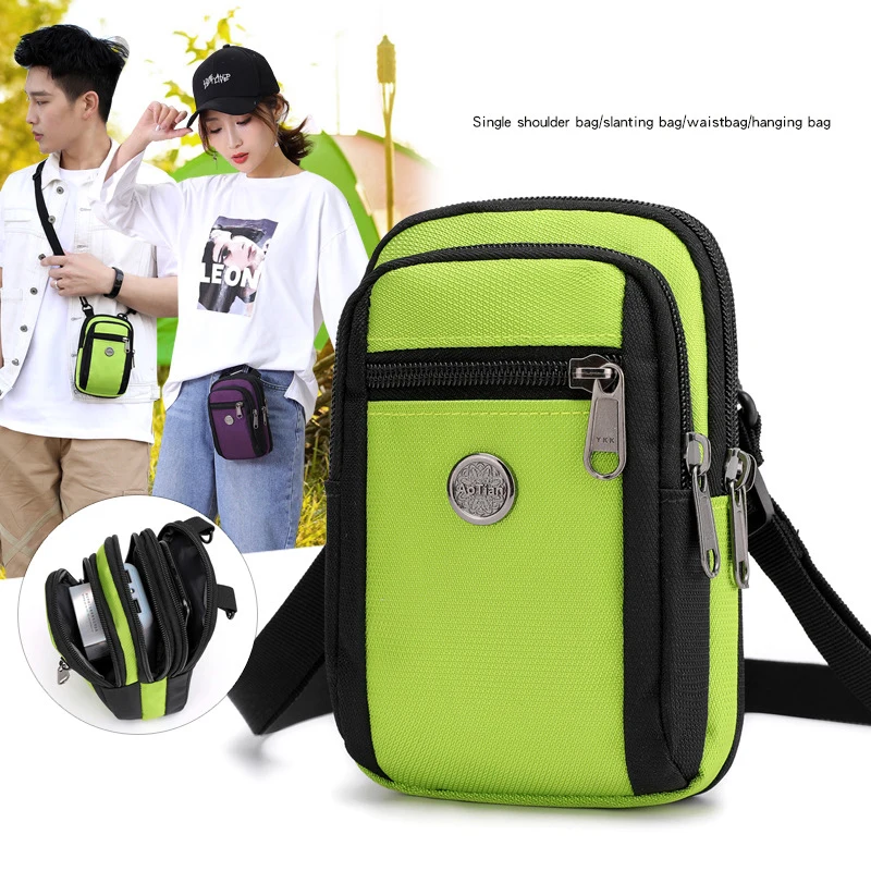 

Mini Handbag Men Crossbody Multi-function Cycling Casual Nylon Messenger Bag Single Chest Bags Male Waterproof Bolsa XA541ZC