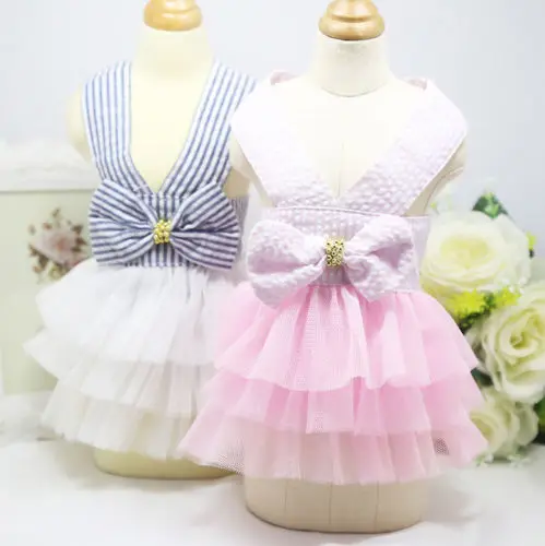 Puppy Dog Tutu Dress Fashion Pet Cute Princess Mesh Bow Clothes XS-2XL Limited Discount | Дом и сад